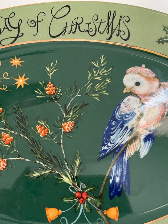 Anthropologie Phannapast Taychamaythakool 12 Days of Christmas Platter 2024 NWOT - Picture 3 of 6
